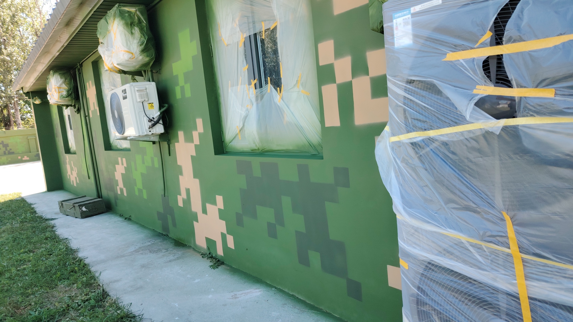 山南外墙迷彩漆施工多少钱 伪装迷彩漆  